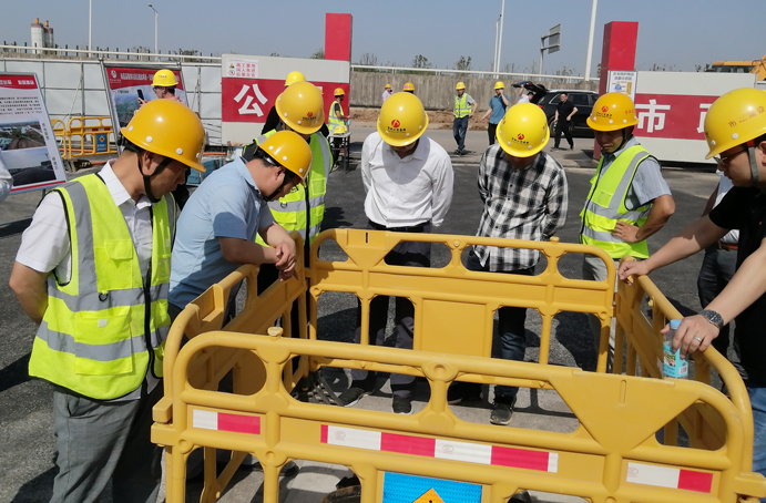 南昌市政建設集團組織到南昌高鐵東站新區交通路網工程觀摩學習